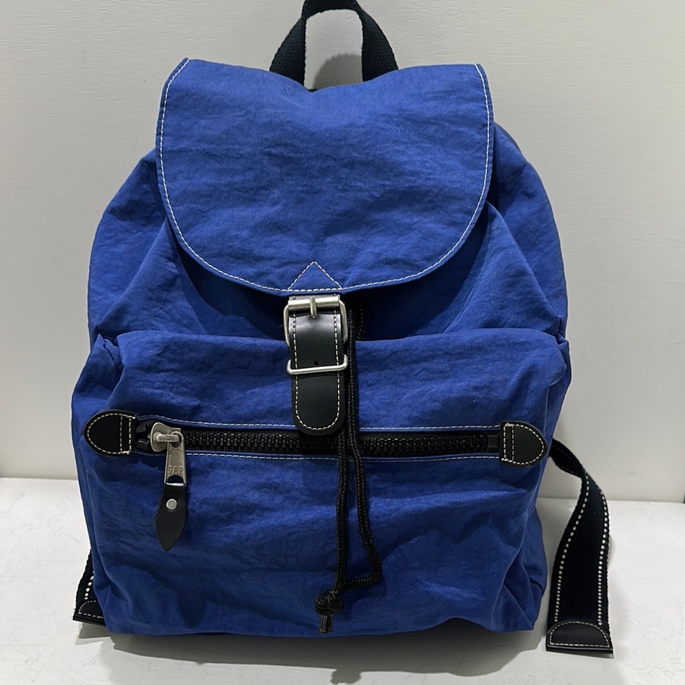 GAP Vintage Y2K Royal Blue Nylon Backpack with Black Accents